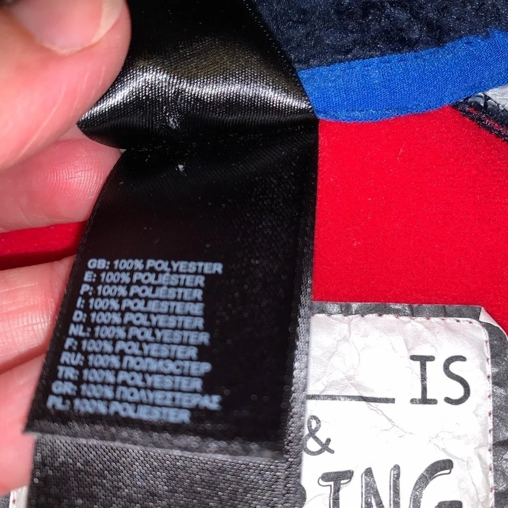 The North Face Kids Red and Navy One Piece CHIMBORAZA 3-6 months mid weight